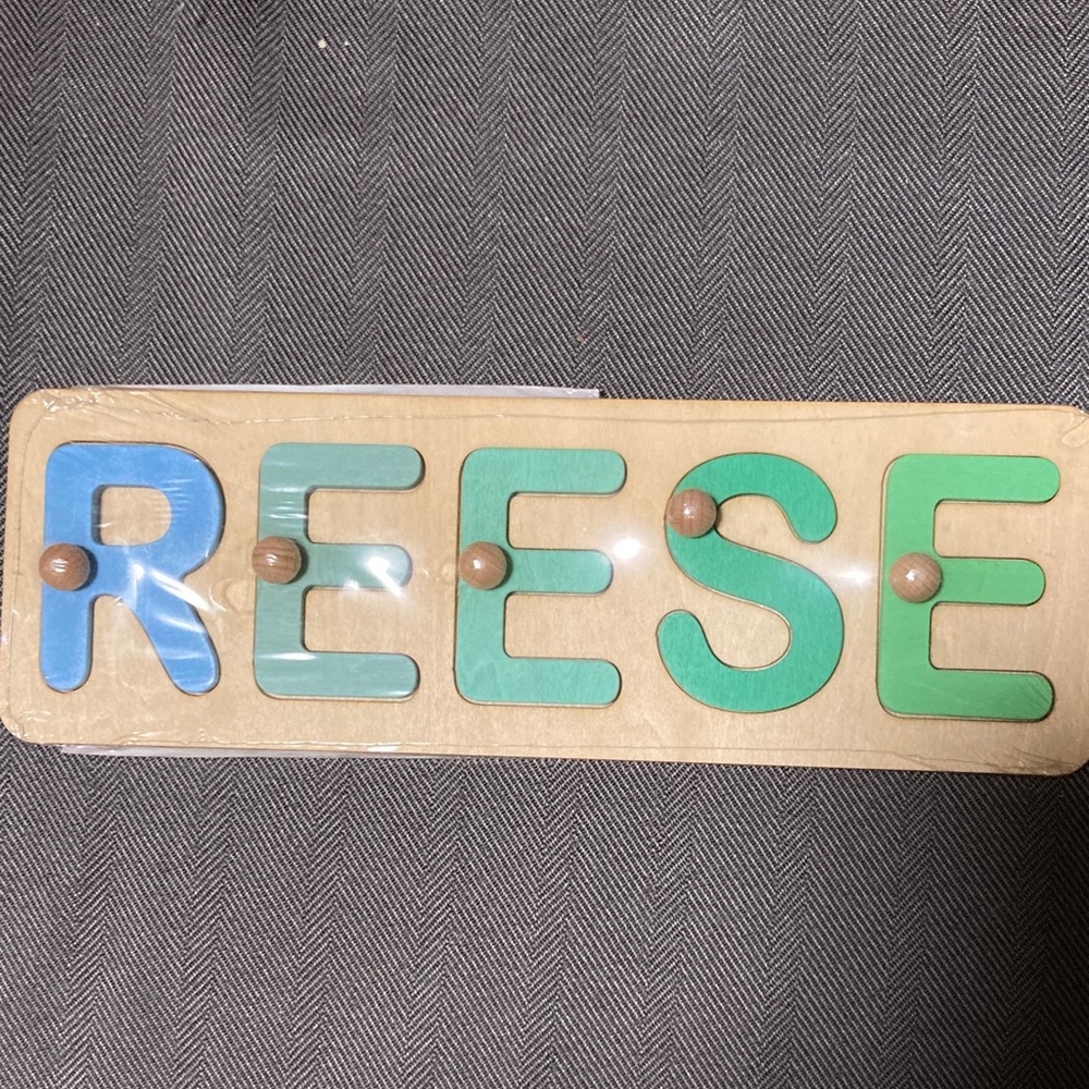 Colorful Wooden Name Puzzle